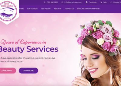 Sony Threading | Beauty Services